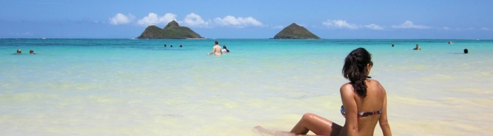 Lanikai Strand im April 2013 (MarlonBu)  [flickr.com]  CC BY 
Infos zur Lizenz unter 'Bildquellennachweis'